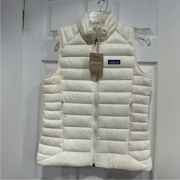 Patagonia Jackets & Blazers - Patagonia Women's XL Down Sweater Vest Puffer Puff Wool White NWT Puffy